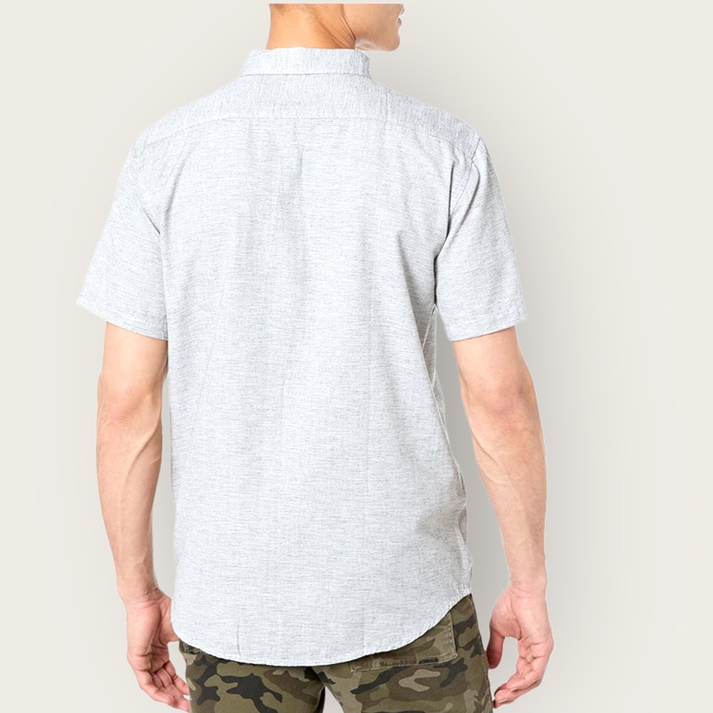 Billabong Men's Classic Sundays Woven Short Sleeve Button Down Shirt - Picture 6 of 15